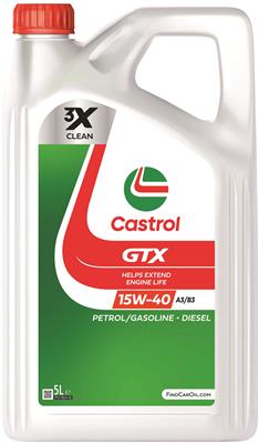 CASTROL GTX 15W-40 A3/B3 4X5L